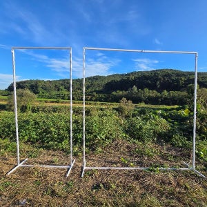 초대형 철제 포토존 프레임 / 대형 현수막 거치대 할로윈 크리스마스 졸업 포토존 행사장 설치 걸이대 직사각(100cm x 200cm)