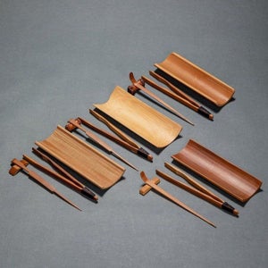 대나무 차도구 세트 차하 차시 차칙 다도세트 JWA11