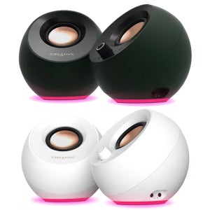 Creative PEBBLE PRO (화이트/블랙) /PC용 스피커/ 블루투스 LED