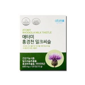 애터미 홍경천 밀크씨슬 600mg 120정 1개