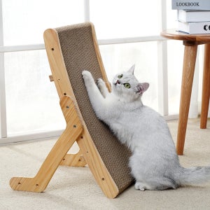강집사 멀티 원목 스크래쳐 고양이 장난감