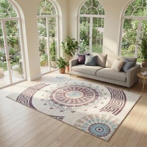 페르시안 러그 사계절 거실 카페트 먼지없는 단모 대형 워셔블 17번 160x230