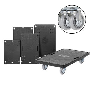 저소음 사각달리 3사이즈 부드러운 수입산 인라인바퀴 손잡이없는 구루마 짐수레 이동대차