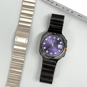 캘릭스 갤럭시워치 울트라 호환 이지링크 티타늄 메탈 스트랩 밴드 시계줄