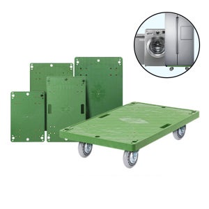 사각달리 3사이즈 수입산 부드러운인라인바퀴 냉장고이동 가구옮기기 손잡이없는 구루마 카트