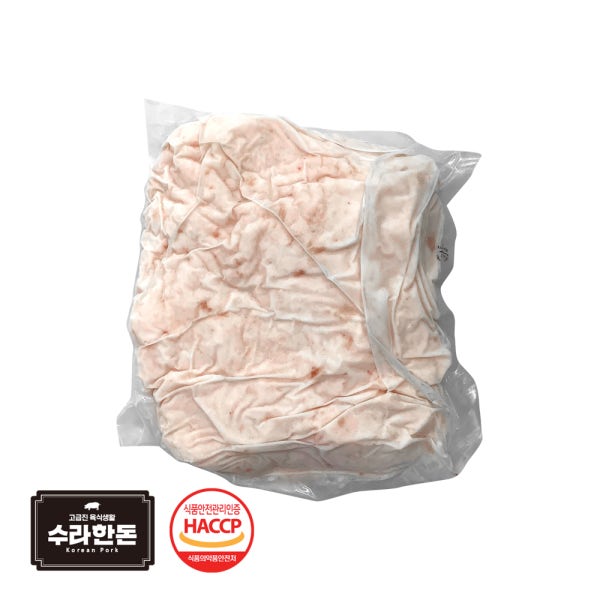 수라한돈 돼지비계 다짐육 지방 민찌 1kg 돈지 라드유 돼지기름