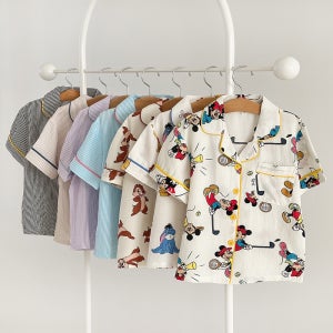 디즈니 여름 키즈 파자마 유아 주니어잠옷 초등 학생 여아 잠옷 아동