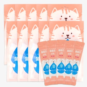 [라운지 전용] 캣츠모리 물좋은스틱 연어 10g 5개입 10팩 (50p)
