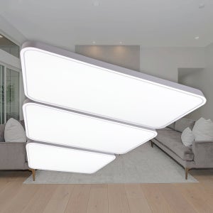 슬림시스템 거실6등 180W 국산 삼성LED칩 플리커프리 거실등 안방등 엘이디전등 조명교체