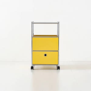모듈가구 심플리 이동식 서랍장 1칸 BC605 46x46x69, 3단, 소프트옐로우 8461.1745