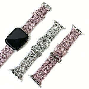 38/40/41mm 스마트 워치 호환 스트랩 블링블링 기리 조절