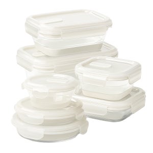 유즈베러띵 폴딩락 접이식 실리콘 밀폐 용기 투명 반찬통 7종 풀세트