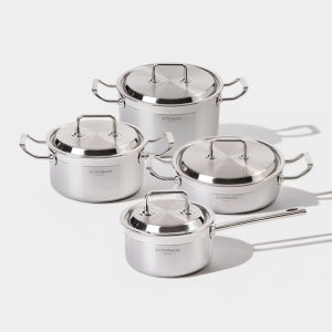 [4종세트] 알텐바흐 냄비 신포니아 316Ti 통5중 4종 세트 (편수16+양수20+양수24+전골24)