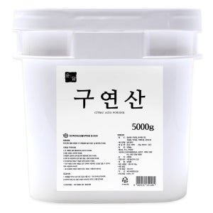 순담 구연산 5kg 섬유유연제 세정제 세제 스푼