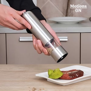 모션스온 전동 후추 그라인더 자동 소금 깨 갈이