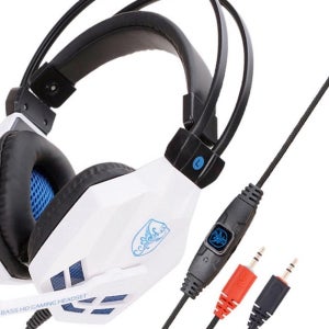 큐레이크 유선 게이밍 헤드셋 노트북 게임 피시방 인강 헤드폰 화이트 어학용 컴퓨터