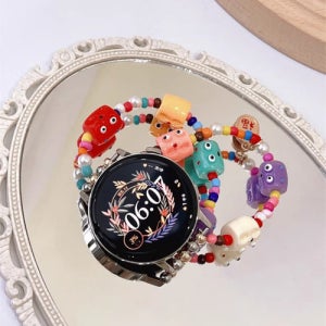 도파민 밴드 워치 워치 귀여운 갤럭시워치6 갤럭시워치7 갤럭시워치울트라 몬스터 팔찌 여자 버즈 여름44MM 40MM더블