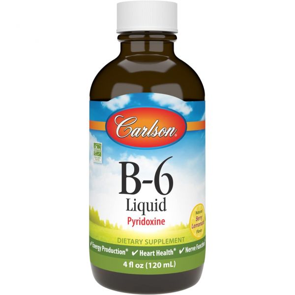 칼슨 랩스 <b>비타민B6</b> 리퀴드 200mg 4온스