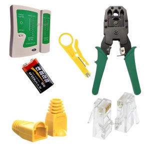 6종 랜툴 세트 UTP 랜선 rj45커넥터 랜 케이블 압착 DIY 제작