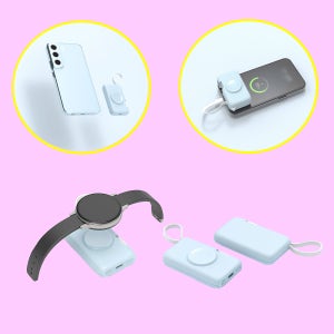 듀얼충전 갤럭시워치 & 일체형 C타입 미니 보조배터리 2000mAh