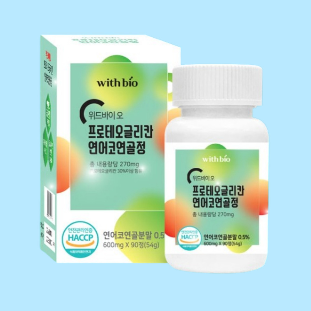 프로테오글리칸 연어코연골 추출물 콘드로이친 프리테오글리칸 효능 600mg 180정