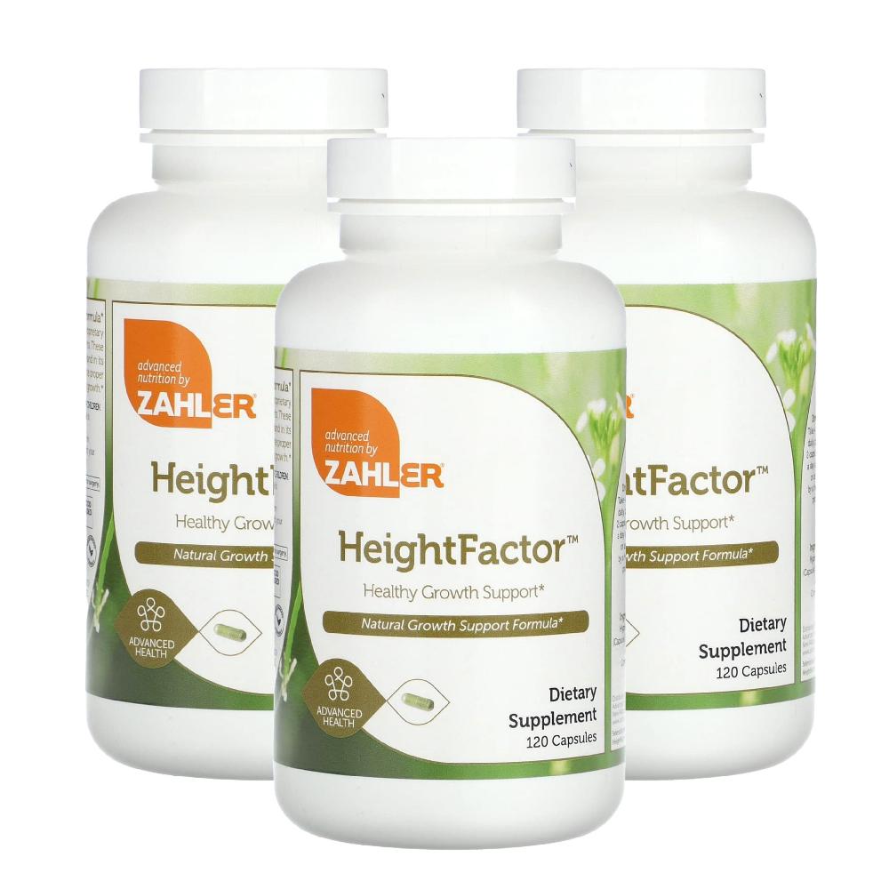 <b>자일러</b> 하이트팩터 비타민D3 <b>셀레늄</b> 판토텐산 HeightFactor 120캡슐 3개