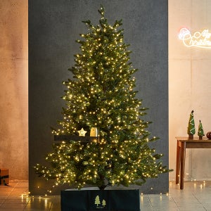크리스마스 트리 무장식 나무 전구 장식 세트 PE 대형 중형 1.6m 올리브 Terrace