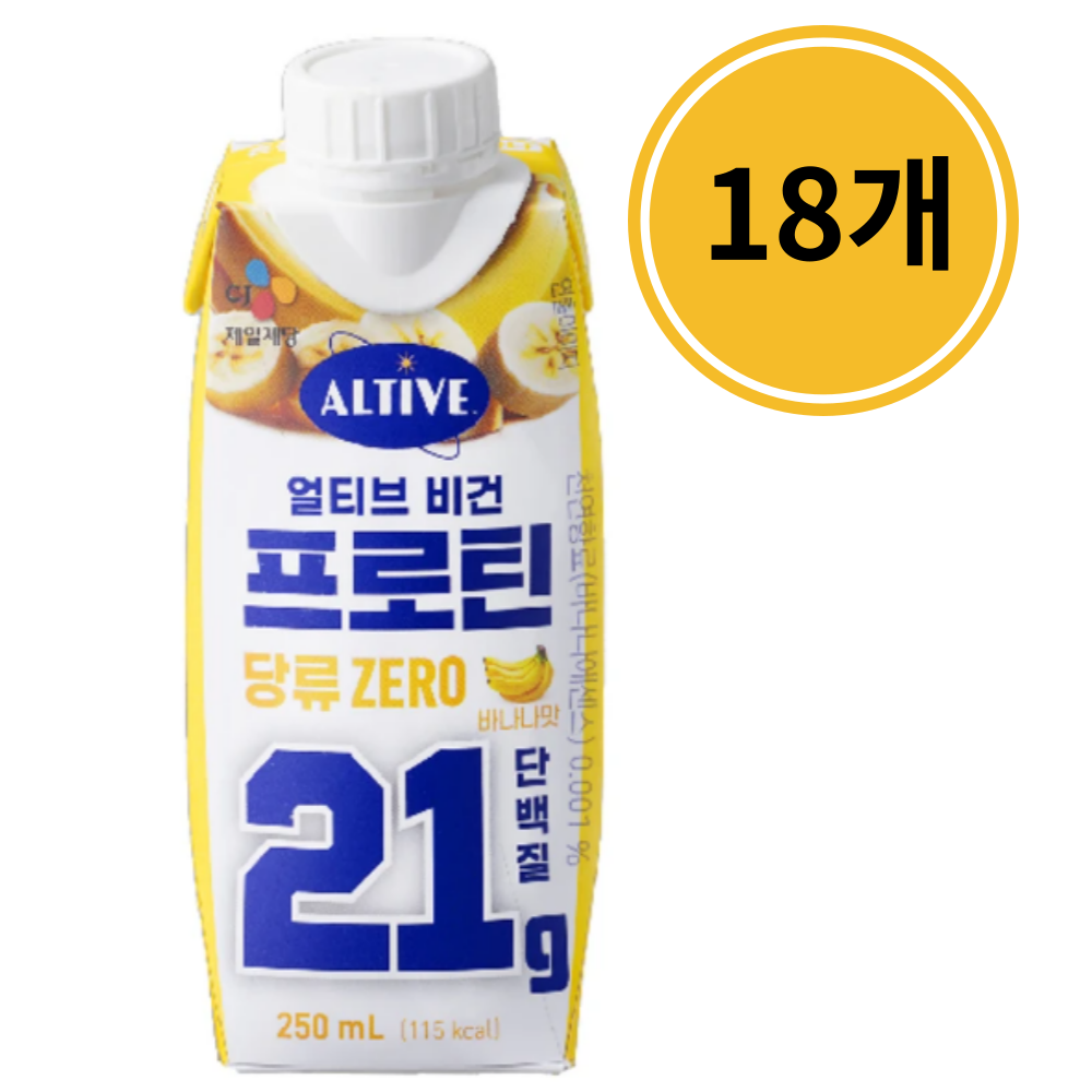 얼티브 비건프로틴 바나나맛 250ml 18개