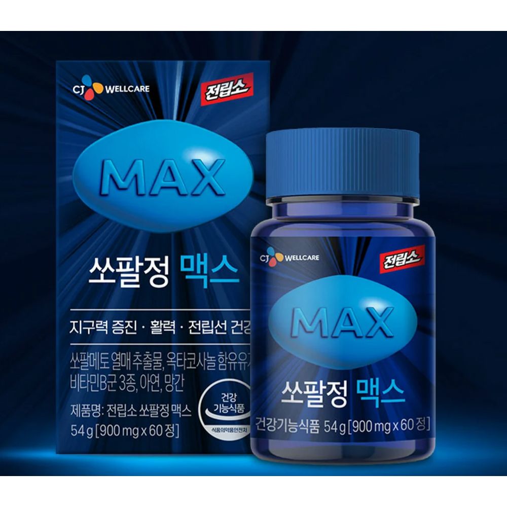 CJ 전립소 쏘팔정 맥스 60정 3개 180정