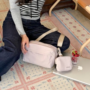 도난방지 슬링백 여권 크로스백 여행용 소매치기방지 RFID차단 안티스키밍 가방 유럽 여자