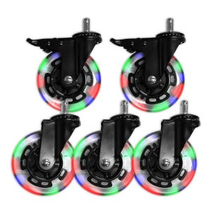 DUPLEX DIEU 듀플렉스 듀 우레탄 LED 바퀴 100mm(4인치) 5개세트 세차 버킷돌리 교체용