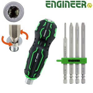 엔지니어 네지사우르스 나사제거 비트세트 볼트리무버 볼트제거 히다리 빠꾸탭 DZ-74