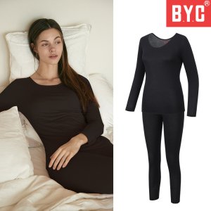 BYC 여성 내의 내복 보디히트 상의 하의 세트 히트택