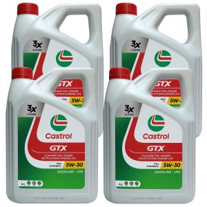 캐스트롤 GTX SQ 5W30 풀신세틱 4L x 4개 1박스 16L 가솔린 LPG 전용 100% 합성 엔진오일 (3X클린 더블 액션 포뮬러 적용 SQ GF7 힐릭스 저격 제품)