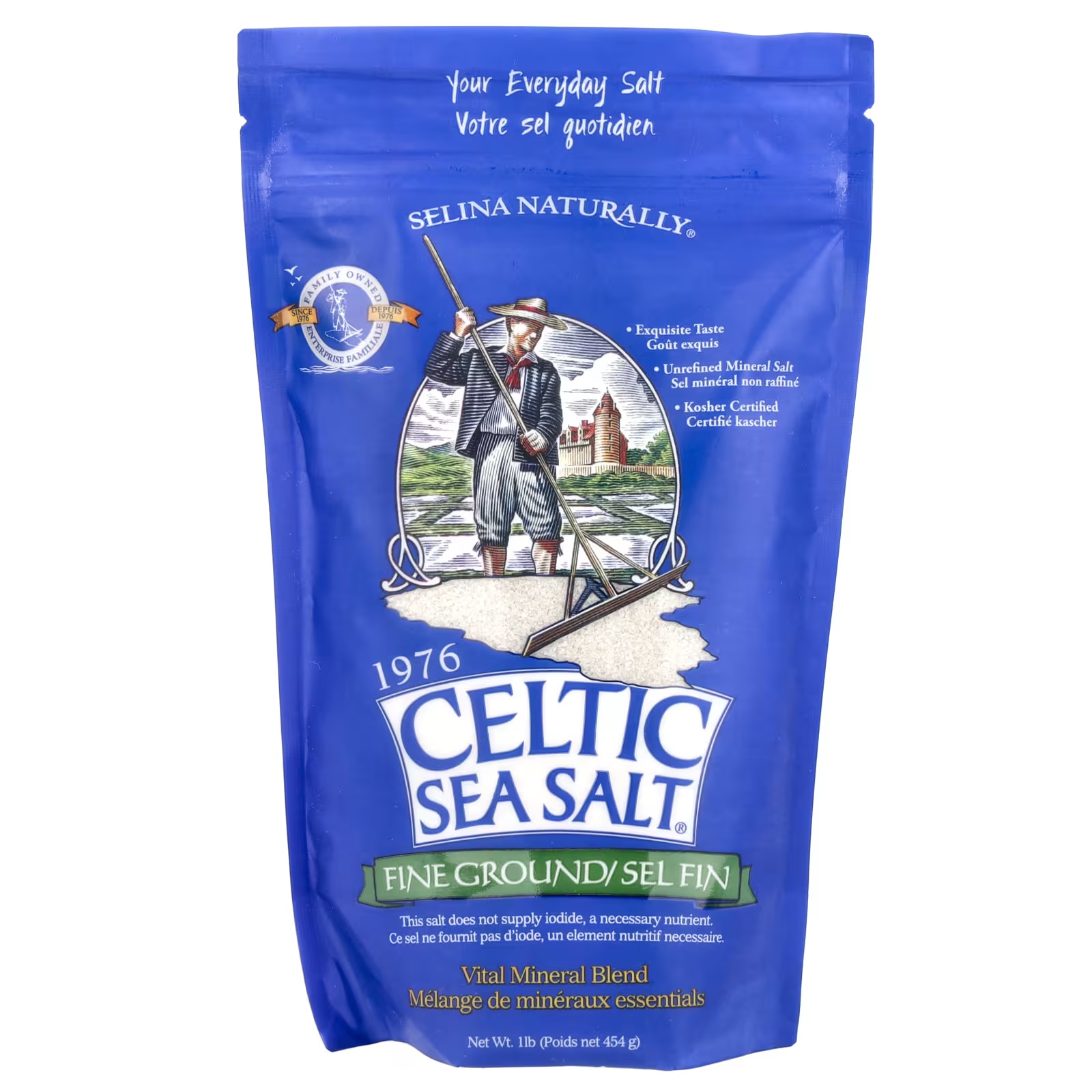 셀틱씨솔트 곱게 갈은 바이탈 미네랄 블랜드 천연소금 454g <b>Celtic Sea Salt</b>
