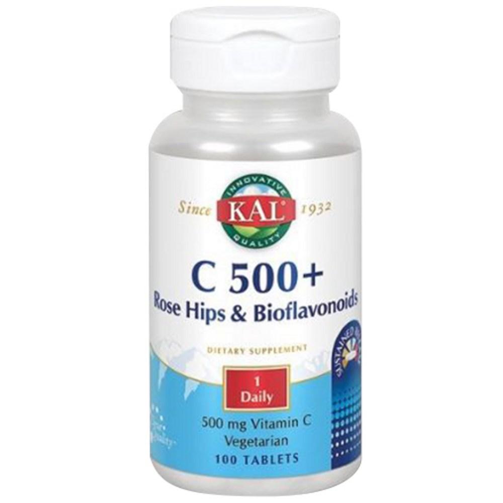 Kal 바이오플라보노이드 <b>C500mg</b> &amp; 힙 로즈 100정