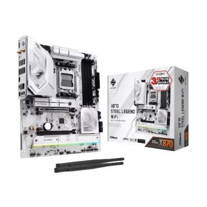 ASRock X870 스틸레전드 WiFi 디앤디컴 AMD X870 ATX 화이트 메인보드