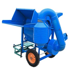 들깨 콩 탈곡기 곡식 선별기 농기계 타작기 탈곡기 + 휠 + 7.5HP 기계