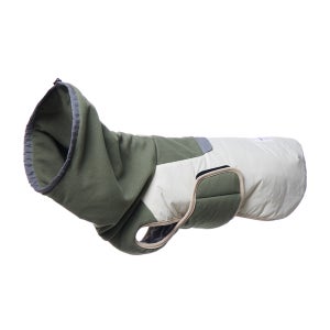 플리스 워머 패딩 리본 올리브 그린
