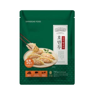 호텔컬렉션 에센셜 호만두 김치 왕교자 735g / 냉동 김치만두