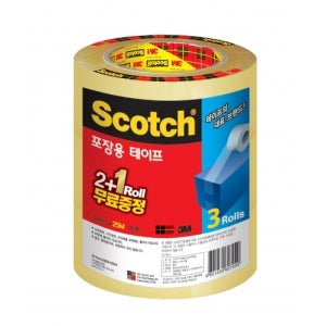 3M 포장용 박스 테이프 3625V 2+1 투명 48mmx25M 3입