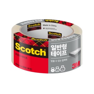 3M 스카치 포장용 박스 테이프 3650 투명 48mmx50M