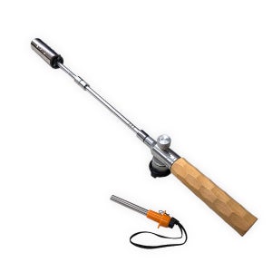 밥캠핑 3단 롱토치 59cm 캠핑 휴대용 가스토치 이그나이터 포함