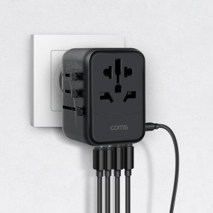 여행용멀티어댑터 해외콘센트 110v 플러그 핸드폰충전 올인원 USB멀티탭 CJA279