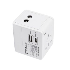USB멀티탭 여행용멀티어댑터 해외콘센트 110v 올인원플러그 핸드폰충전 SR2508 흰색