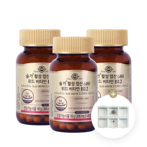 솔가 활성 엽산 680 위드 비타민B12 60정, 3개