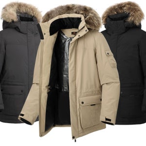 겨울 고급 천연 라쿤퍼 야상 구스다운 패딩점퍼 MOD4504