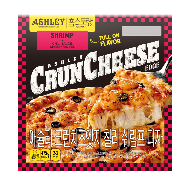 애슐리 크런치즈엣지 칠리 쉬림프 피자 제품 이미지