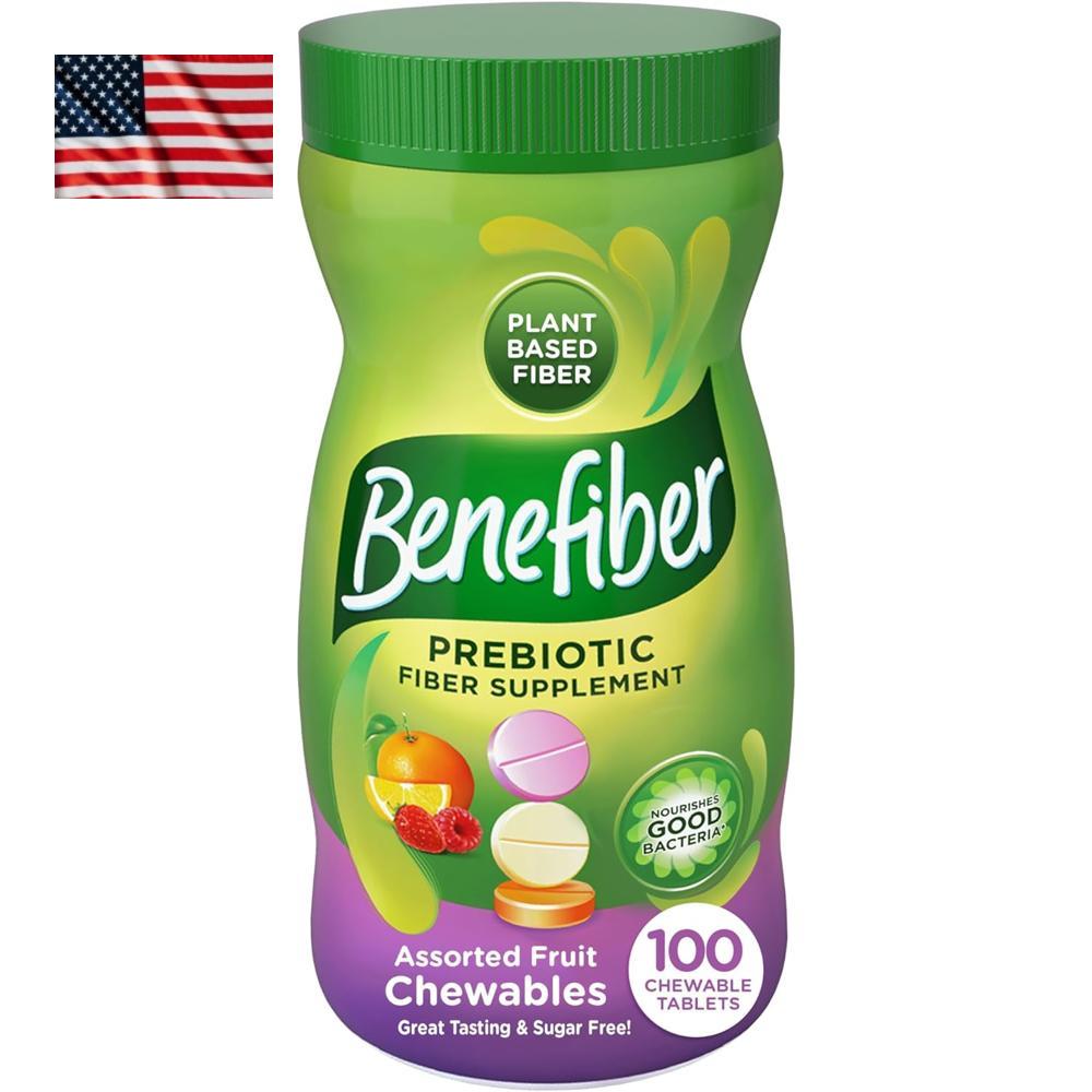 Benefiber Prebiotic 베네파이버 <b>츄어블</b> <b>프리바이오틱스</b> 식이섬유 100개