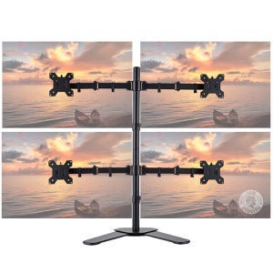 쿼드 모니터암 4대 거치 32인치